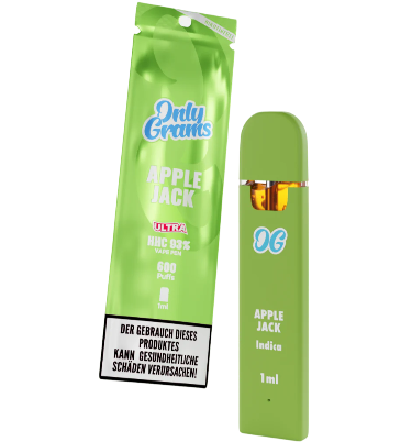 Only Grams HHC Vape | 1ml | 93% | ULTRA | Apple Jack