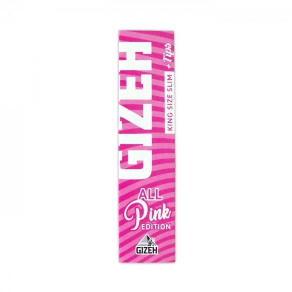 GIZEH PINK EXTRA FINE KING SIZE PAPERS + TIPS MIT MAGNET